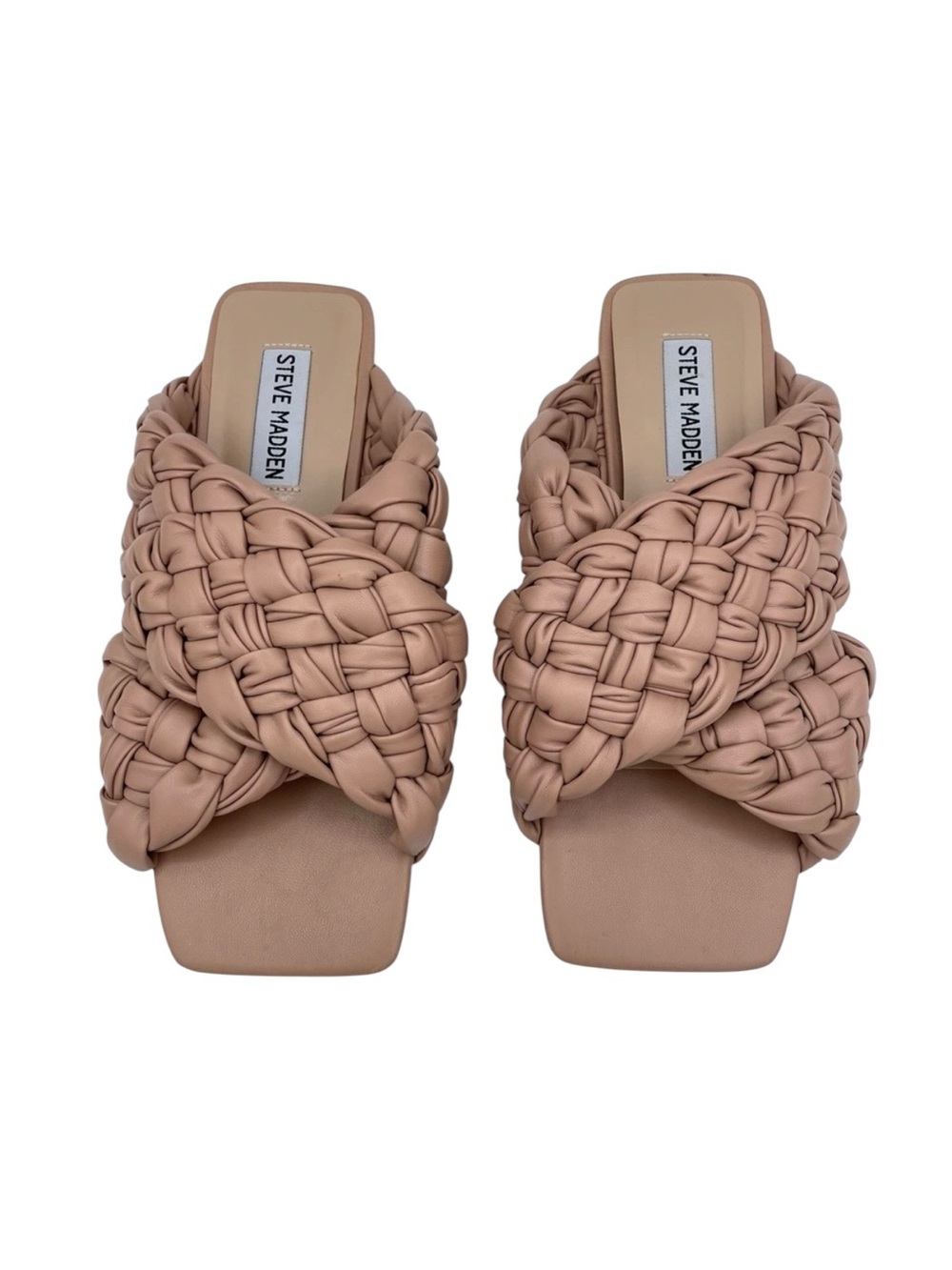 Steve Madden Marina Braided Sandals 6 Tan